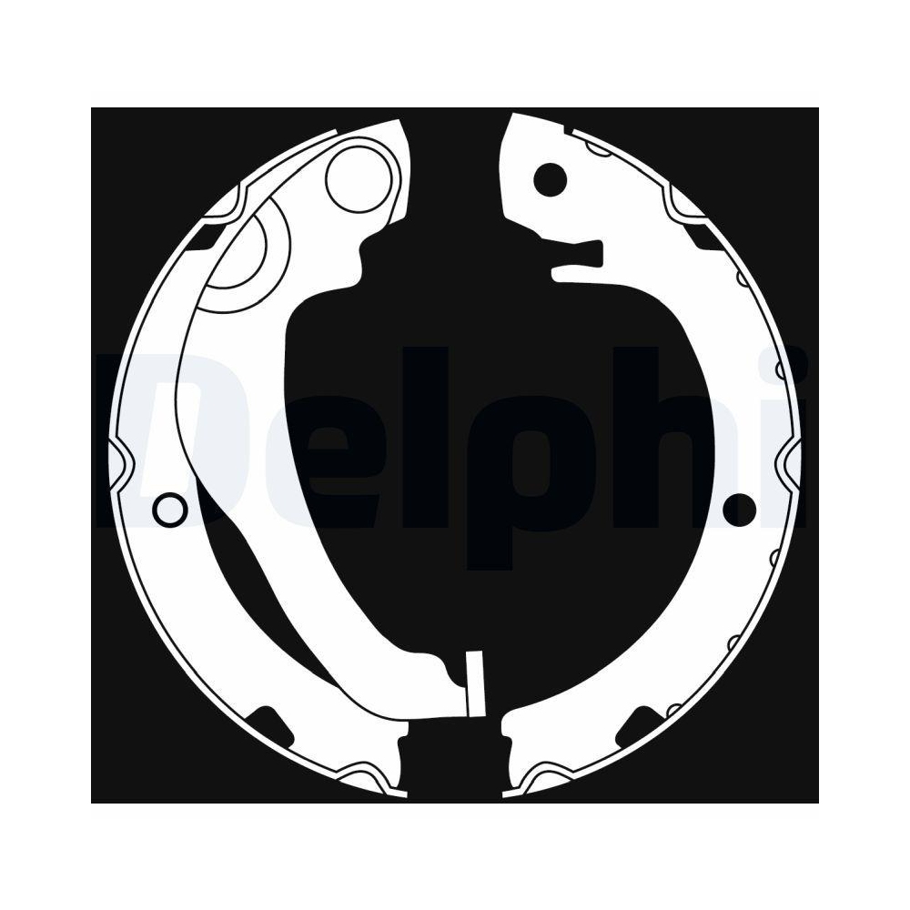 DELPHI LS2020 Bremsbackensatz f&uuml;r TOYOTA, Hinterachse
