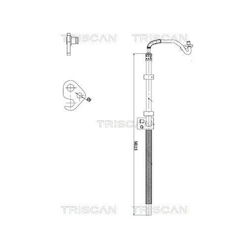 TRISCAN 8516 23010 Hydraulikschlauch, Lenkung f&uuml;r MERCEDES-BENZ