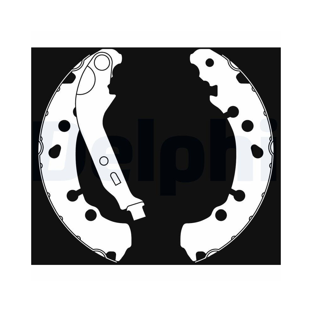 DELPHI LS2021 Bremsbackensatz f&uuml;r DAIHATSU TOYOTA, Hinterachse, Vorderachse