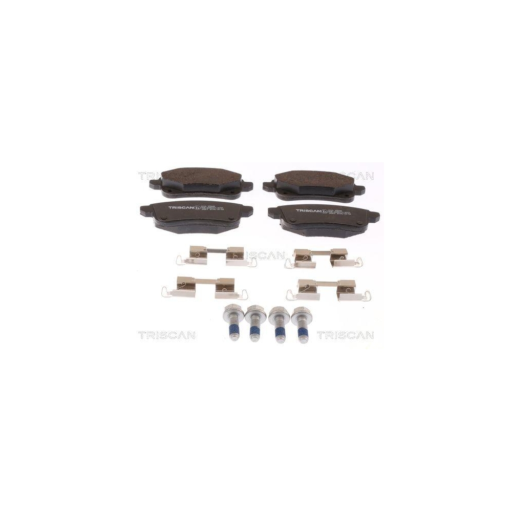 Bremsbelagsatz, Scheibenbremse TRISCAN 8110 25048 f&uuml;r RENAULT, Hinterachse