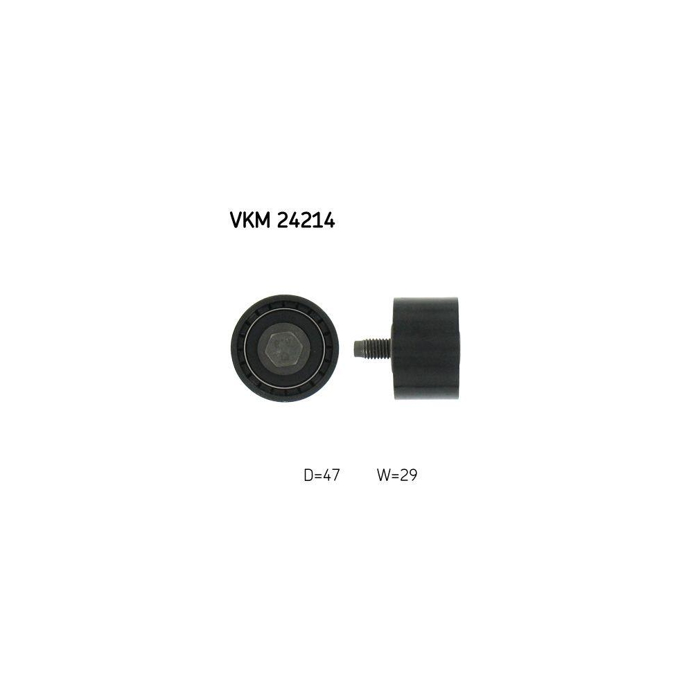 Umlenk-/F&uuml;hrungsrolle, Zahnriemen SKF VKM 24214 f&uuml;r FORD, links unten