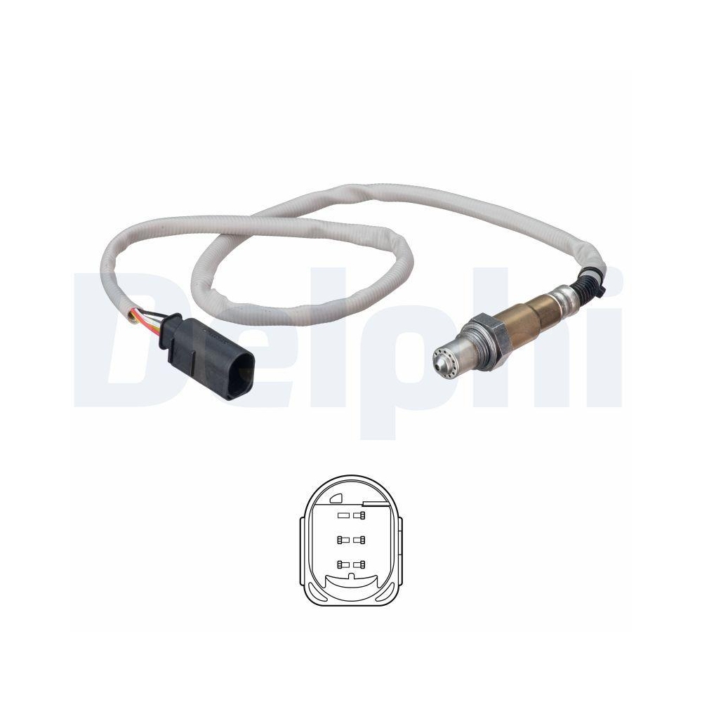 DELPHI ES21295-12B1 Lambdasonde f&uuml;r MERCEDES-BENZ, nach Katalysator