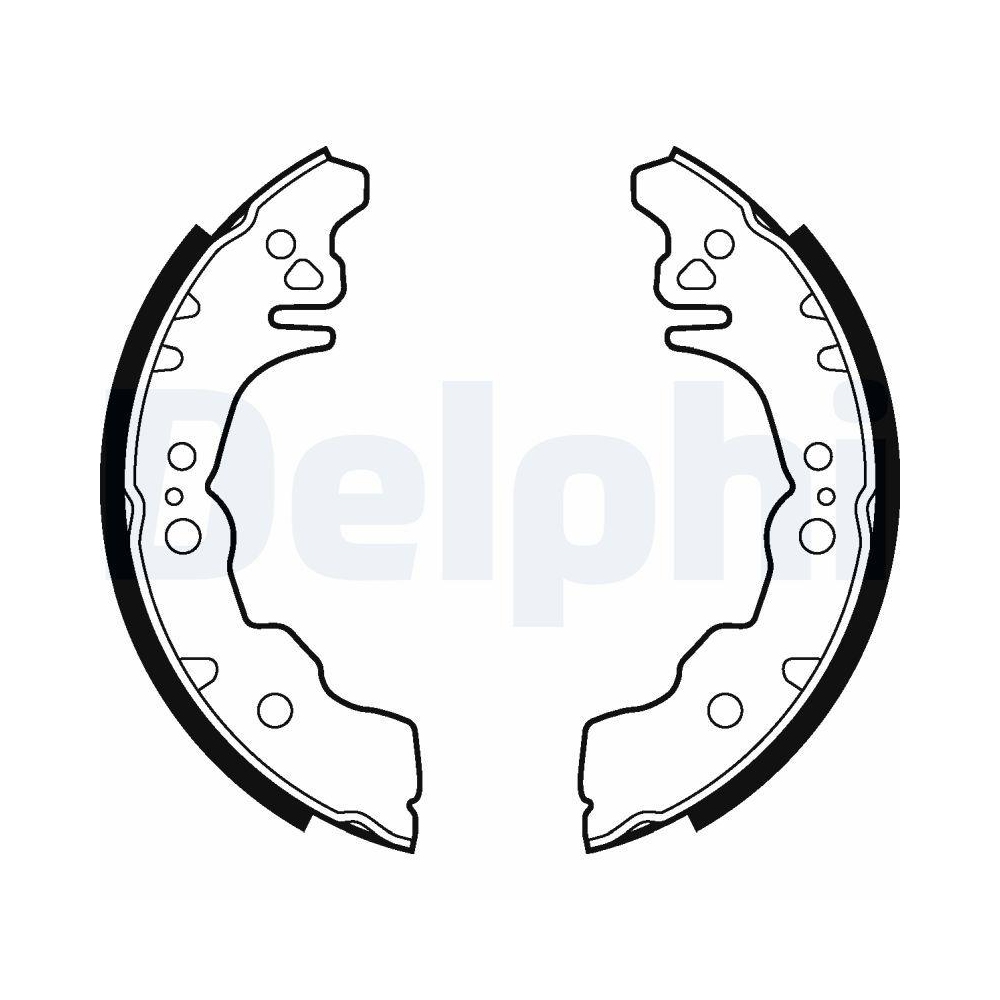Bremsbackensatz DELPHI LS2023 für DAIHATSU SUBARU, Hinterachse