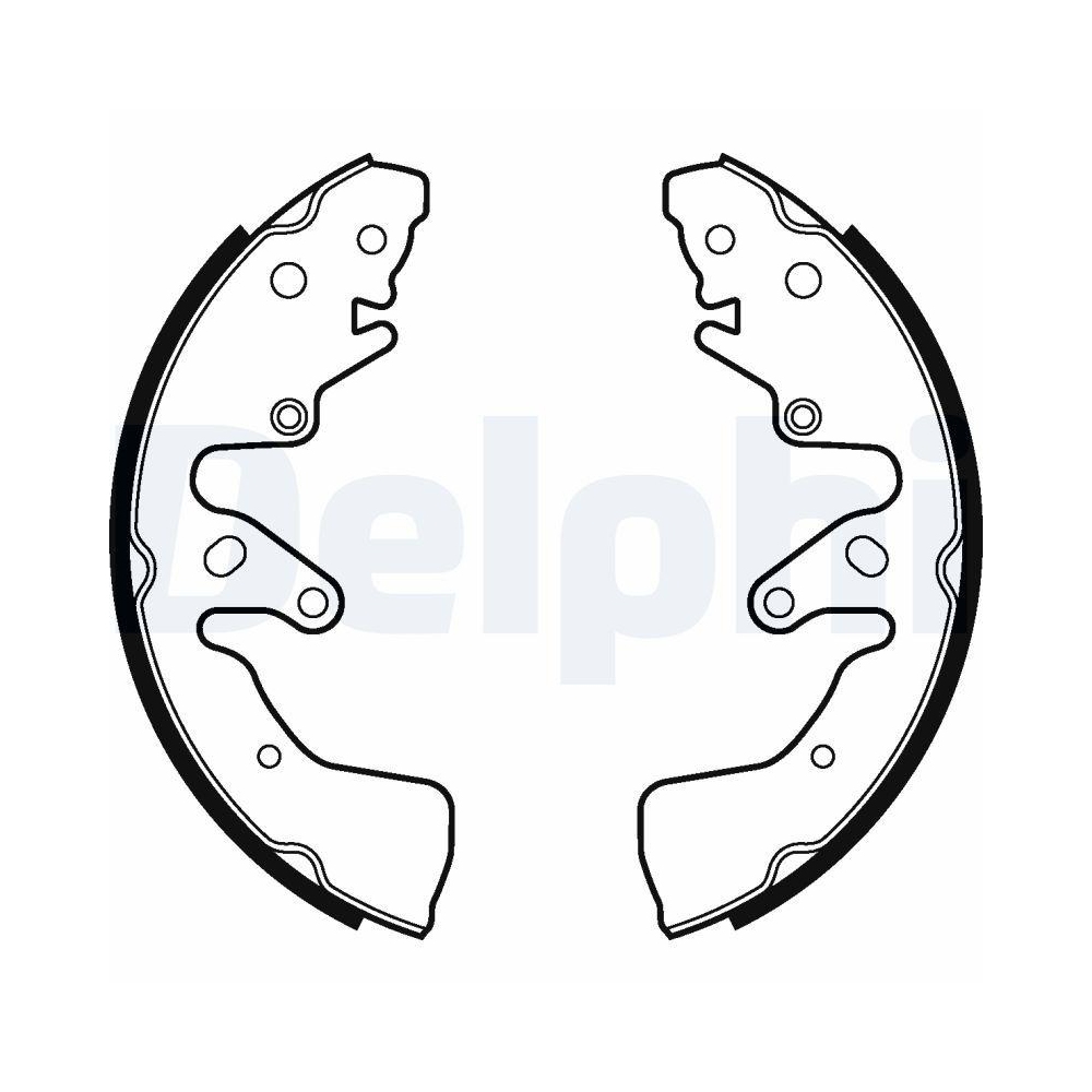 DELPHI LS2024 Bremsbackensatz f&uuml;r SUZUKI, Hinterachse