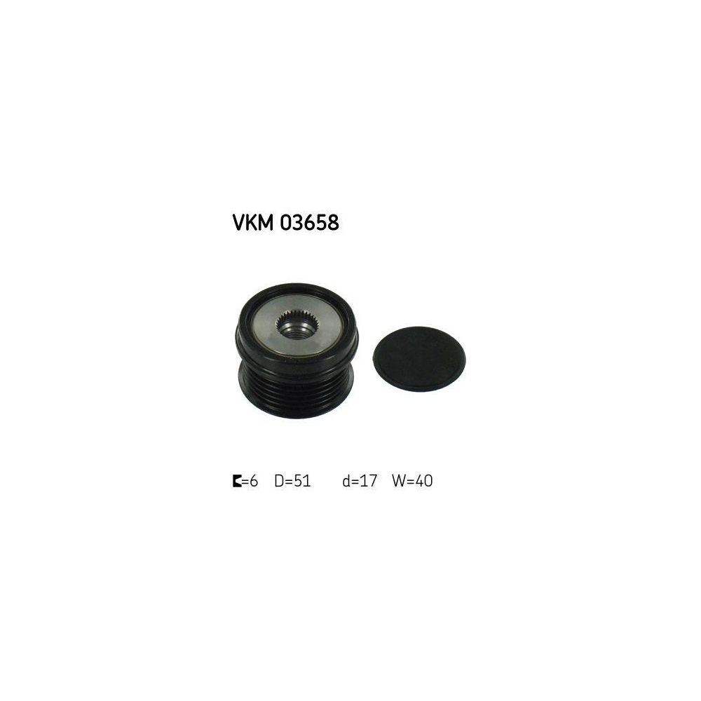 Generatorfreilauf SKF VKM 03658 f&uuml;r FORD VOLVO