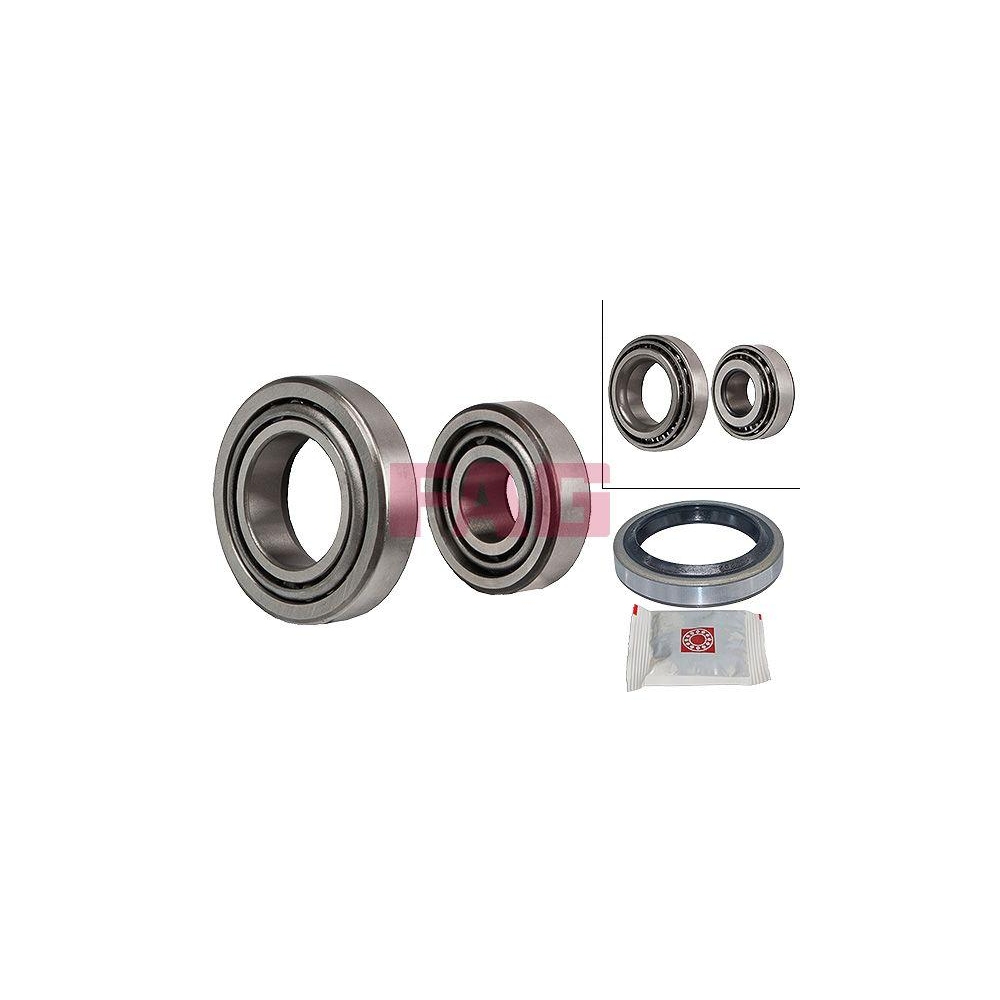 Radlagersatz Schaeffler FAG 713 6121 10 f&uuml;r PORSCHE, Vorderachse