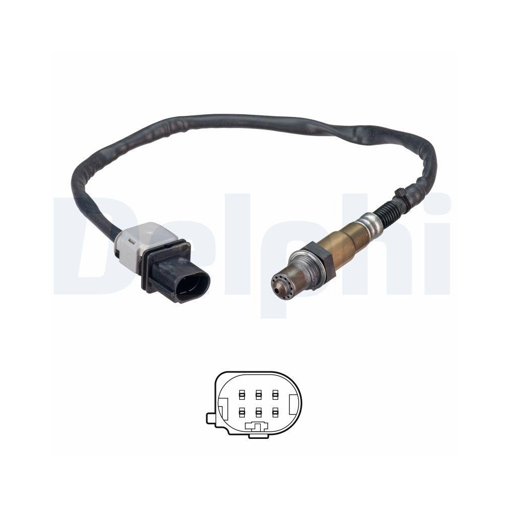 DELPHI ES21302-12B1 Lambdasonde f&uuml;r VOLVO, nach Katalysator, vor Katalysator