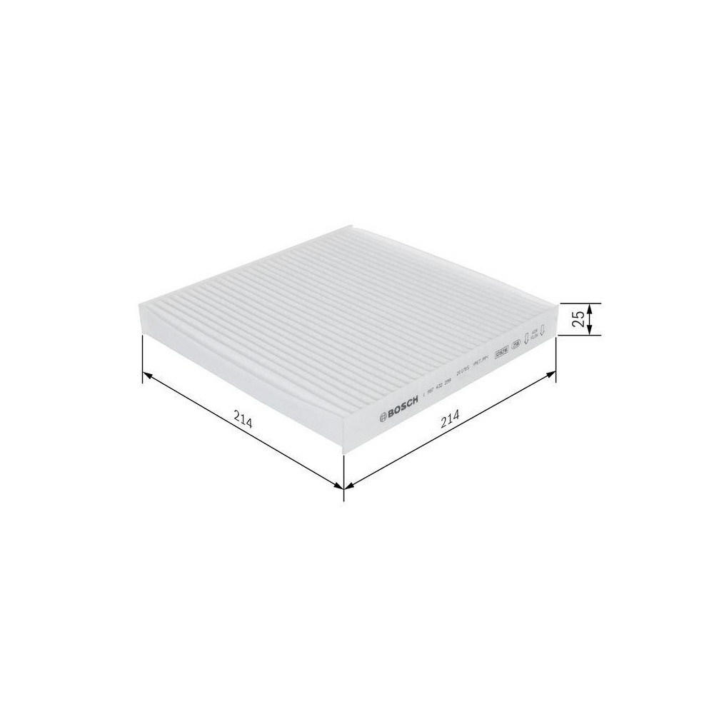 Filter, Innenraumluft BOSCH 1 987 432 299 für MERCEDES-BENZ