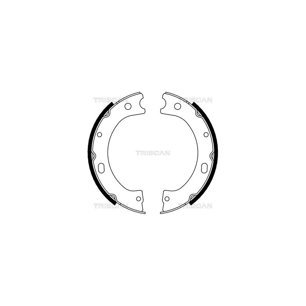 Bremsbackensatz TRISCAN 8100 14011 f&uuml;r NISSAN, Hinterachse