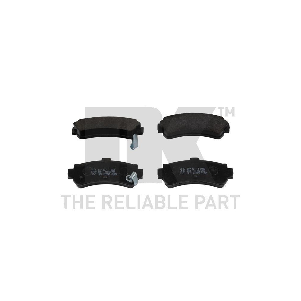 Bremsbelagsatz, Scheibenbremse NK 222245 f&uuml;r NISSAN, Hinterachse