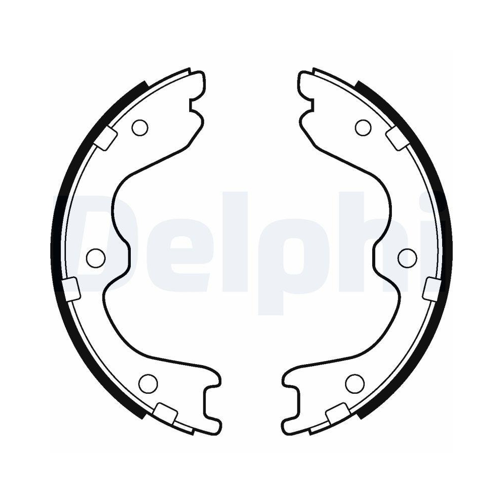 DELPHI LS2029 Bremsbackensatz f&uuml;r NISSAN INFINITI