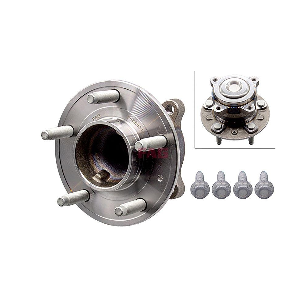 Radlagersatz Schaeffler FAG 713 6451 50 f&uuml;r OPEL VAUXHALL CHEVROLET, Hinterachse