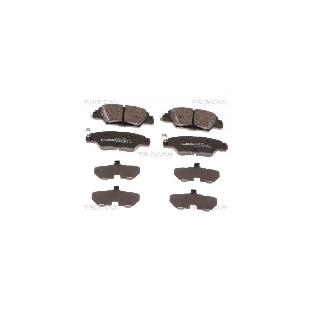 Bremsbelagsatz, Scheibenbremse TRISCAN 8110 50927 f&uuml;r MAZDA, Hinterachse