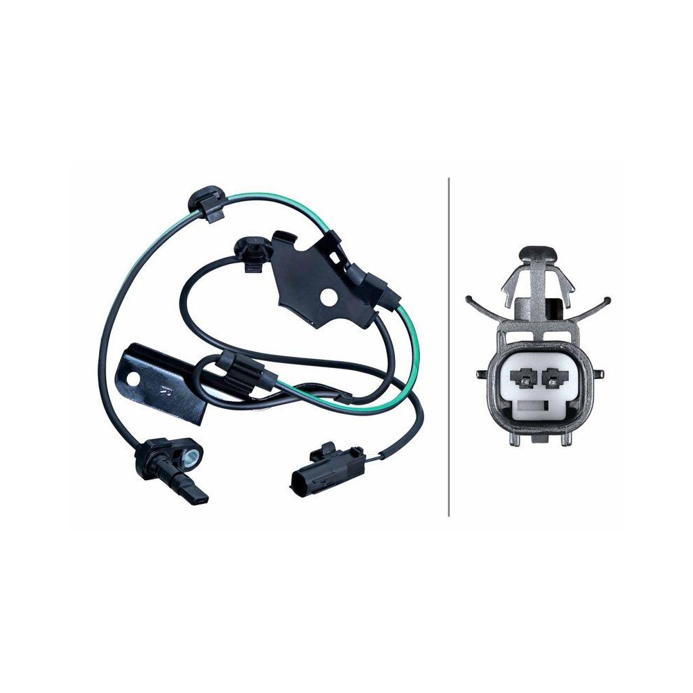 HELLA Sensor, Raddrehzahl 6PU 358 251-191 f&uuml;r TOYOTA LEXUS, Vorderachse