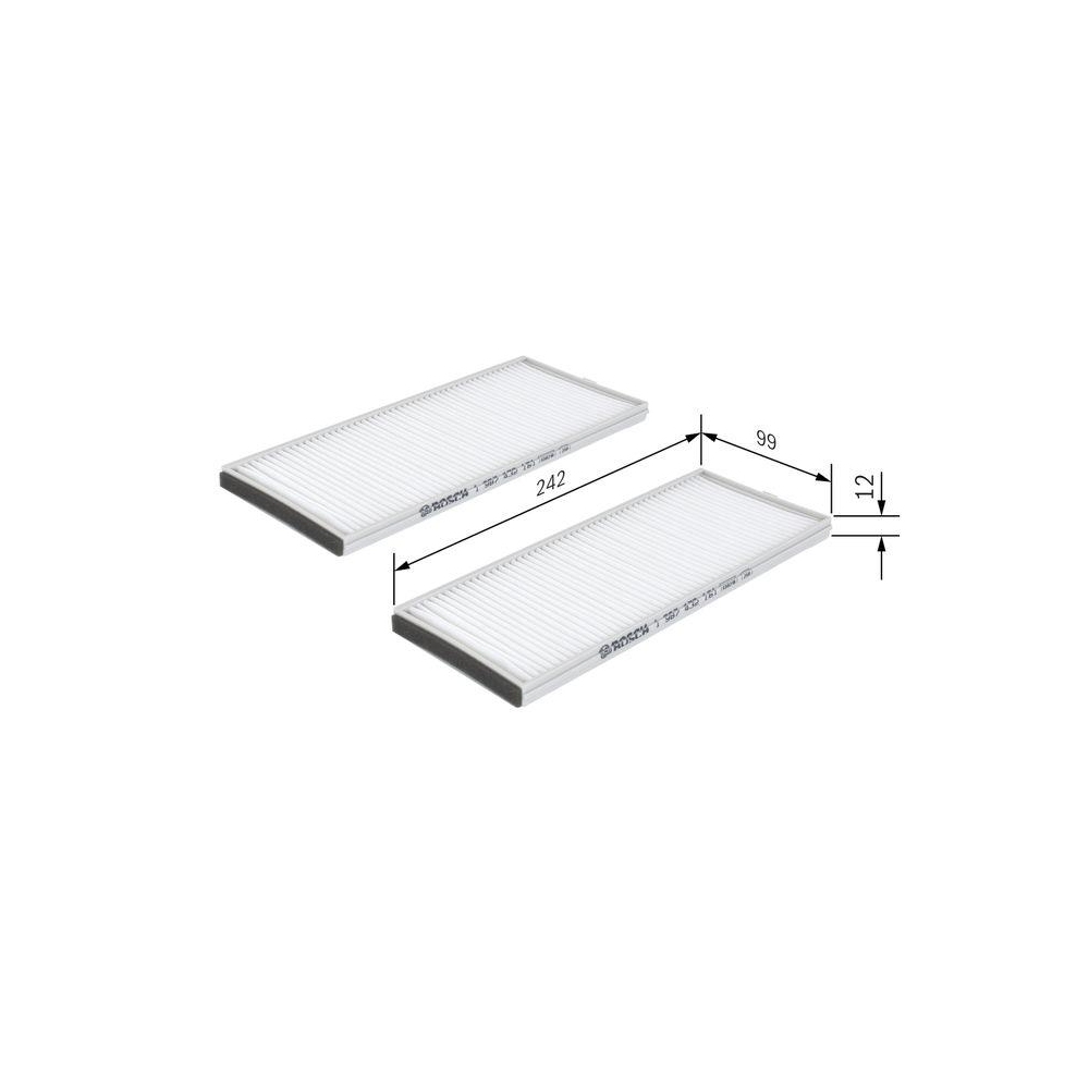 Filter, Innenraumluft BOSCH 1 987 432 161 für HYUNDAI