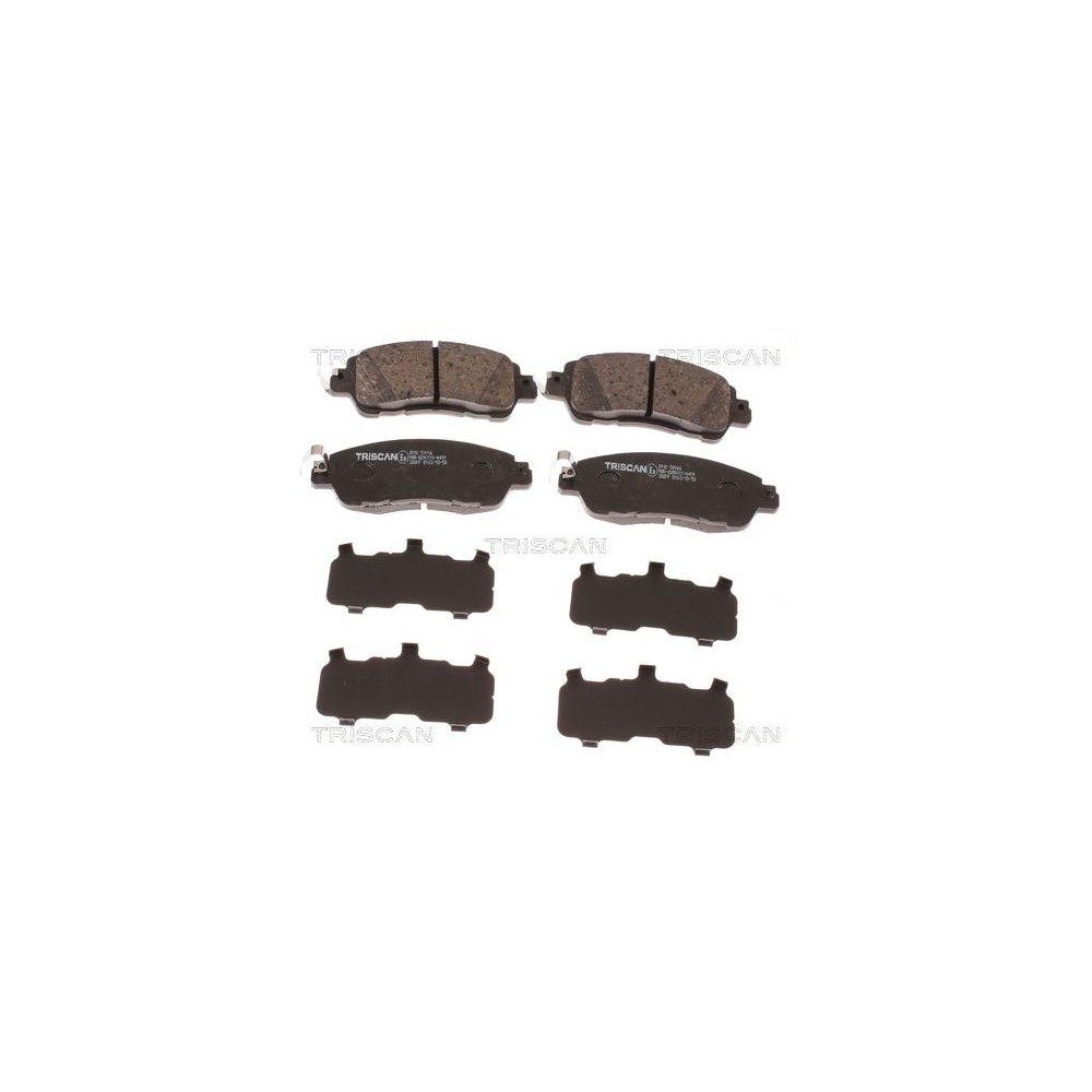 Bremsbelagsatz, Scheibenbremse TRISCAN 8110 50966 f&uuml;r MAZDA, Vorderachse
