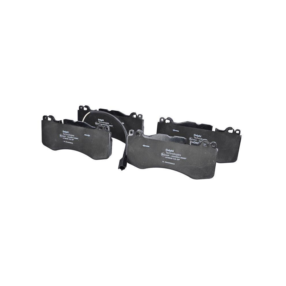 DELPHI LP3836 Bremsbelagsatz, Scheibenbremse f&uuml;r MASERATI, Vorderachse