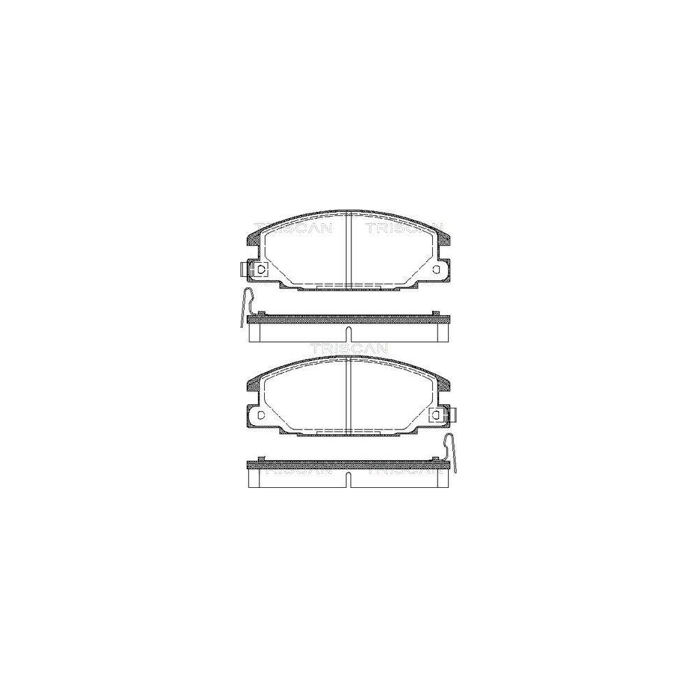 Bremsbelagsatz, Scheibenbremse TRISCAN 8110 10913 f&uuml;r ISUZU OPEL VAUXHALL