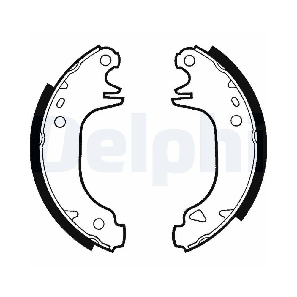 DELPHI LS1293 Bremsbackensatz f&uuml;r CITRO&Euml;N PEUGEOT, Hinterachse