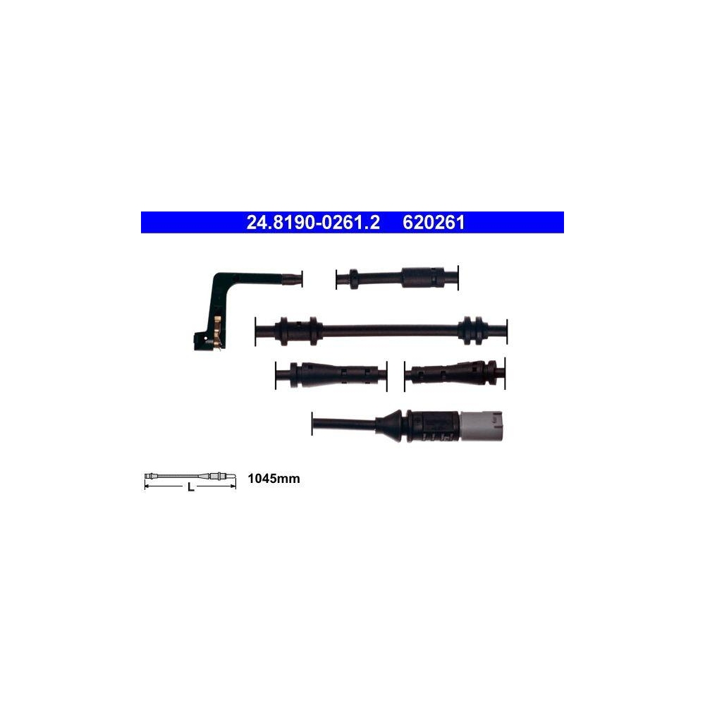 Warnkontakt, Bremsbelagverschlei&szlig; ATE 24.8190-0261.2 f&uuml;r BMW, Hinterachse