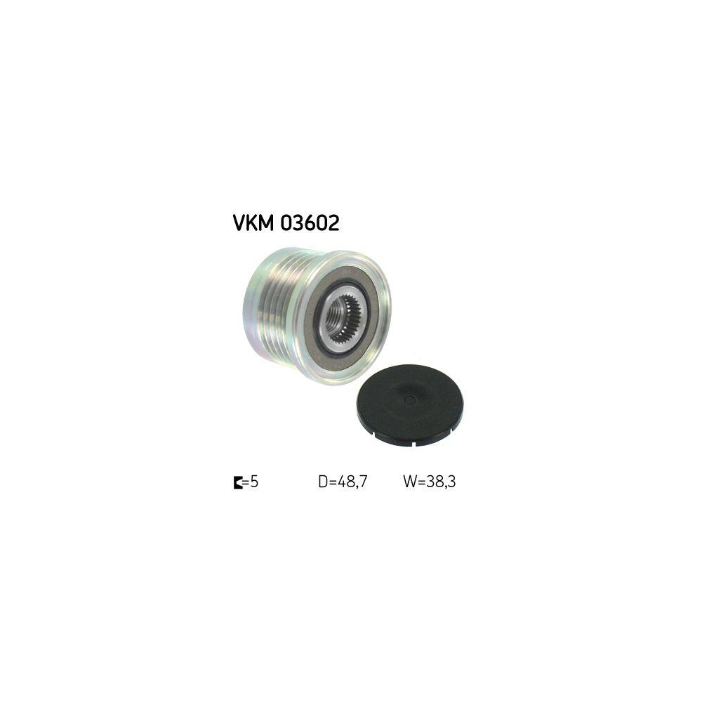 Generatorfreilauf SKF VKM 03602 für MITSUBISHI NISSAN OPEL RENAULT VAUXHALL