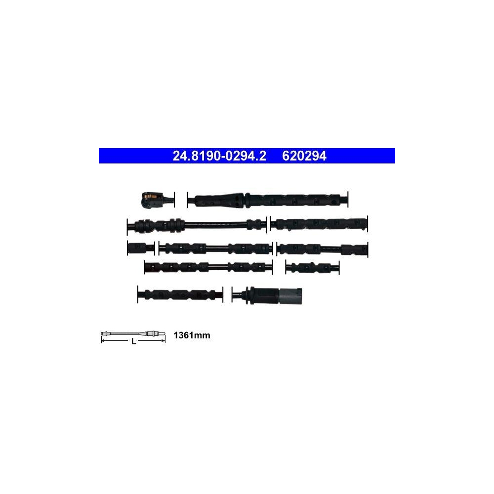 Warnkontakt, Bremsbelagverschlei&szlig; ATE 24.8190-0294.2 f&uuml;r BMW, Hinterachse