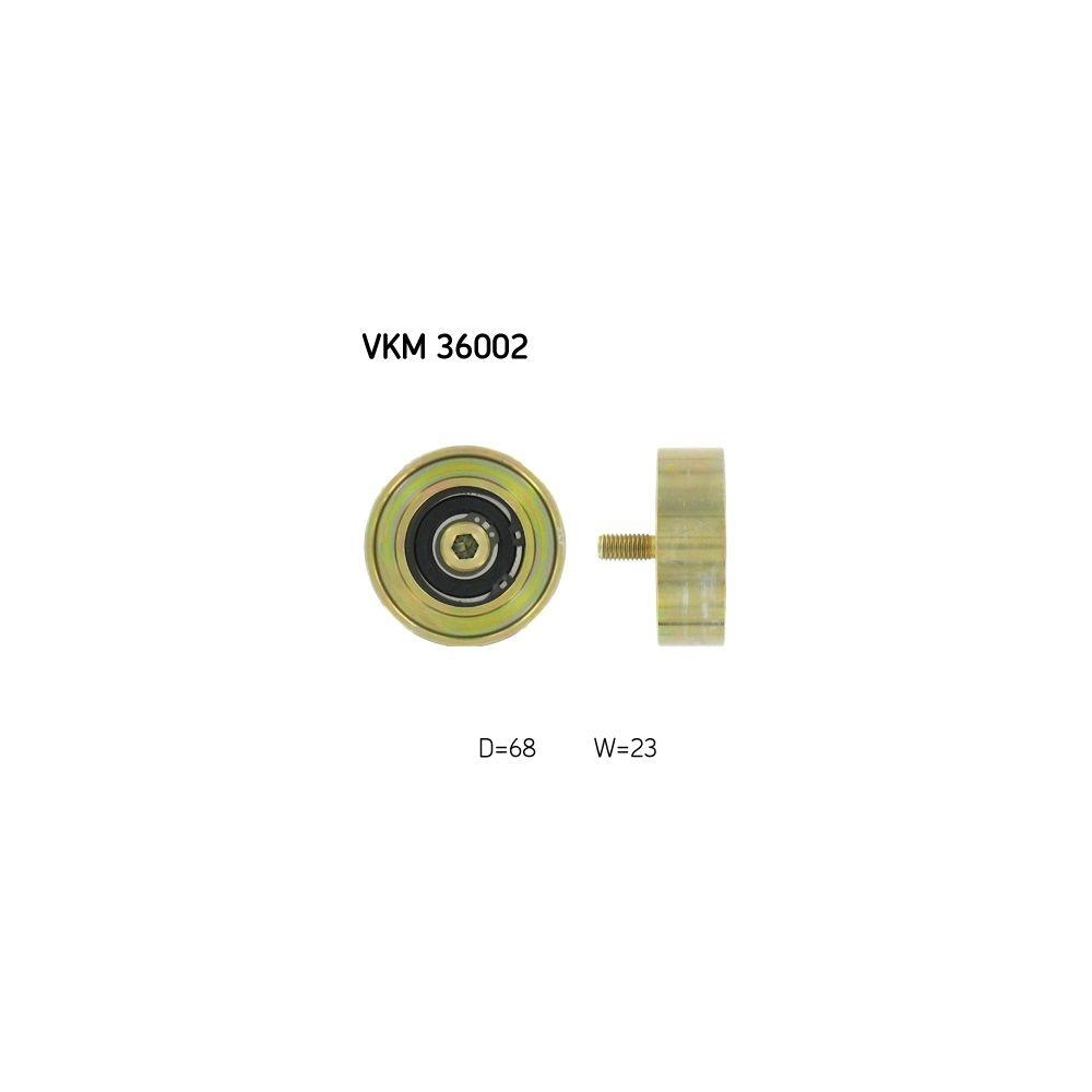 Umlenk-/F&uuml;hrungsrolle, Keilrippenriemen SKF VKM 36002 f&uuml;r RENAULT, mitte
