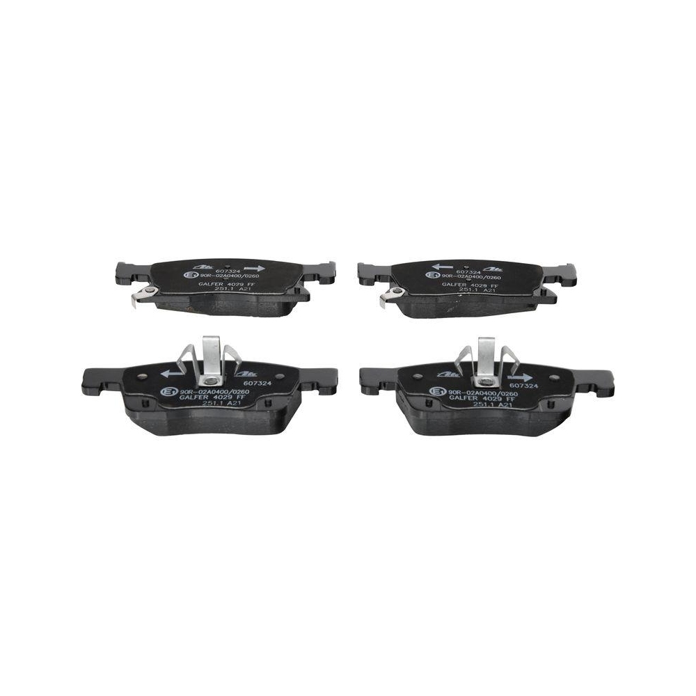 Bremsbelagsatz, Scheibenbremse ATE 13.0460-7324.2 für OPEL VAUXHALL, Vorderachse