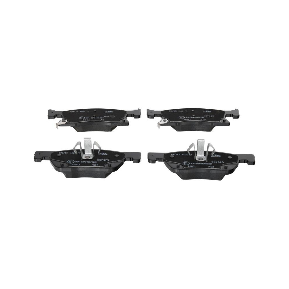 Bremsbelagsatz, Scheibenbremse ATE 13.0460-7325.2 f&uuml;r OPEL VAUXHALL, Vorderachse