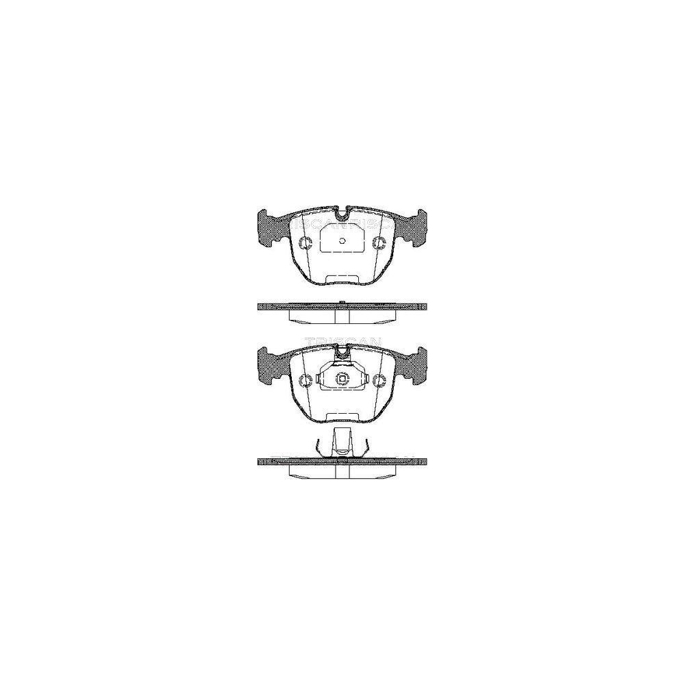 Bremsbelagsatz, Scheibenbremse TRISCAN 8110 11006 f&uuml;r BMW ALPINA, Vorderachse