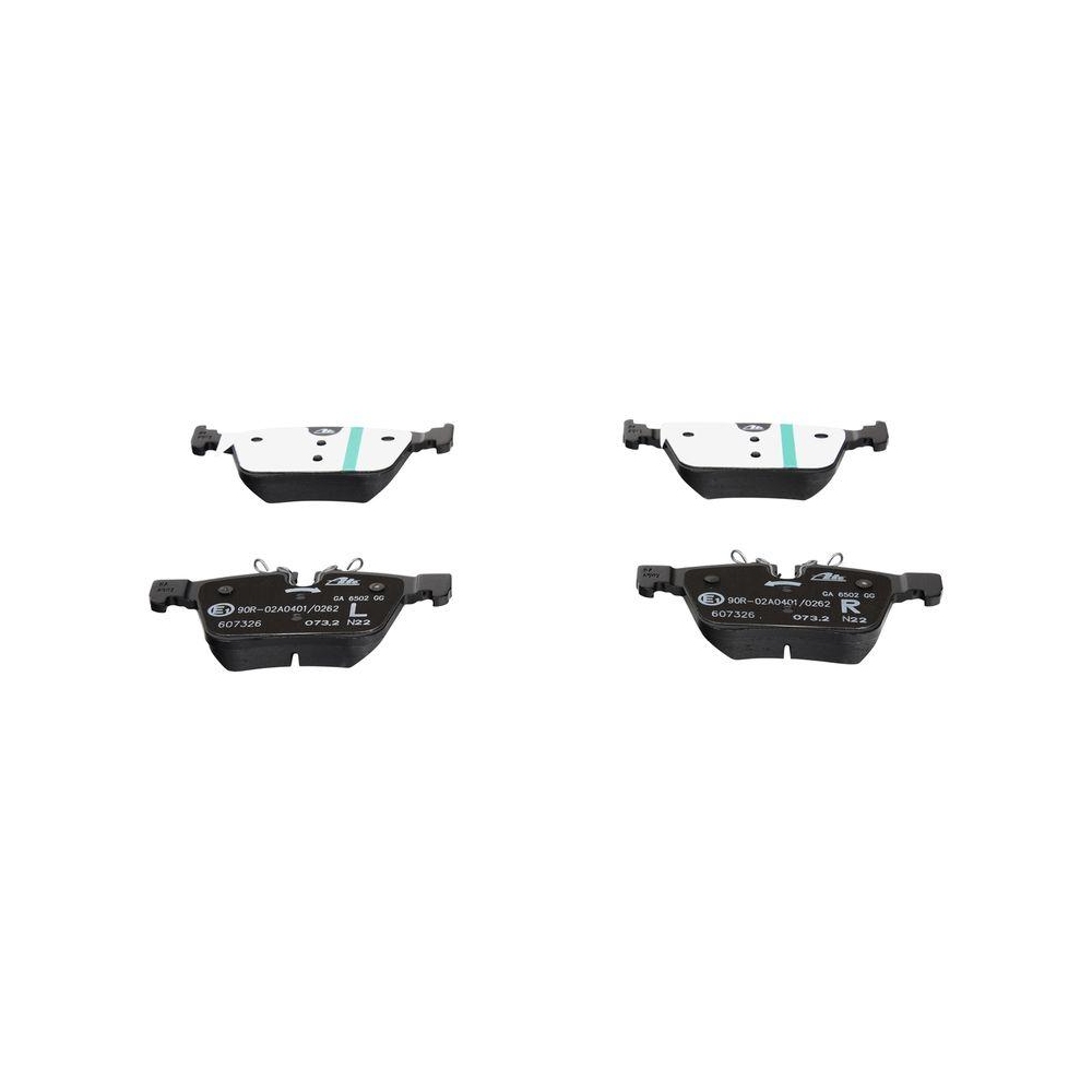 Bremsbelagsatz, Scheibenbremse ATE 13.0460-7326.2 f&uuml;r JAGUAR VOLVO LAND ROVER