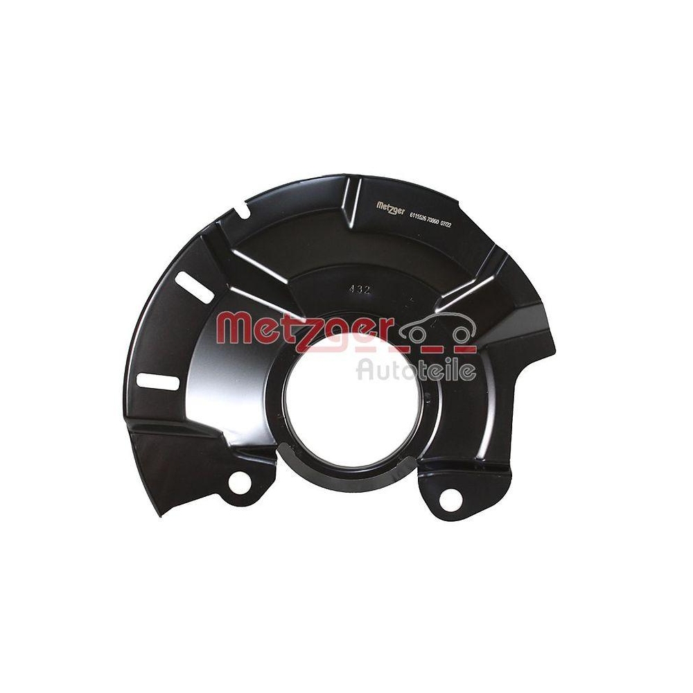Spritzblech, Bremsscheibe METZGER 6115526 f&uuml;r HYUNDAI KIA, Vorderachse rechts