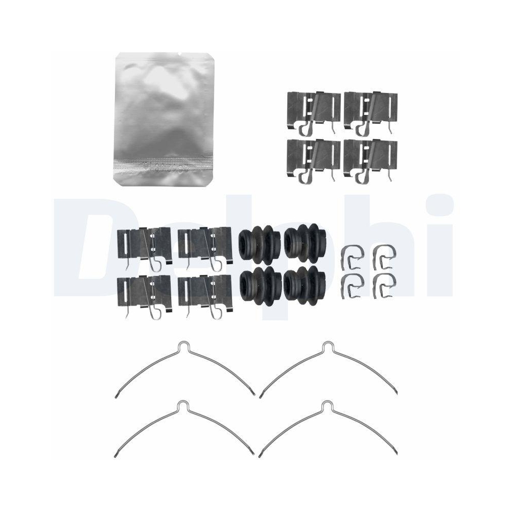 DELPHI LX0609 Zubeh&ouml;rsatz, Scheibenbremsbelag f&uuml;r, Vorderachse