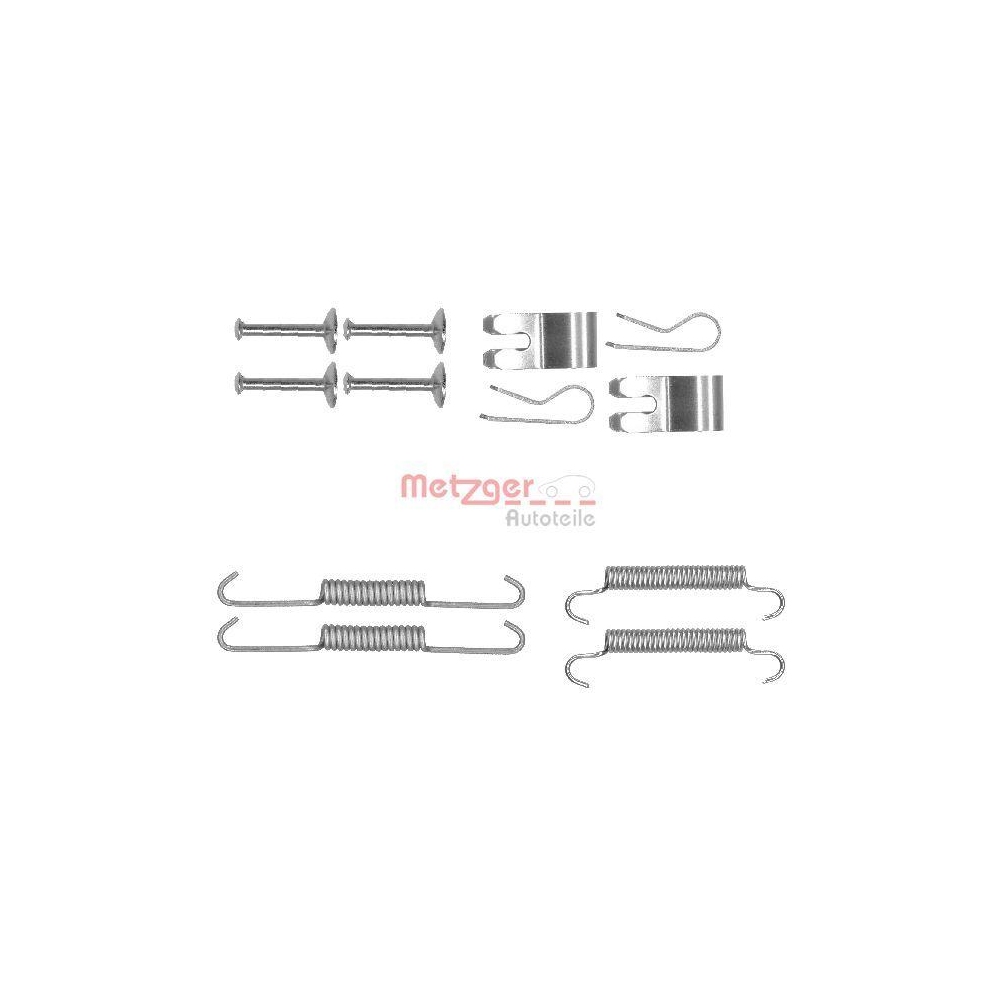 Zubeh&ouml;rsatz, Feststellbremsbacken METZGER 105-0013 f&uuml;r, Hinterachse