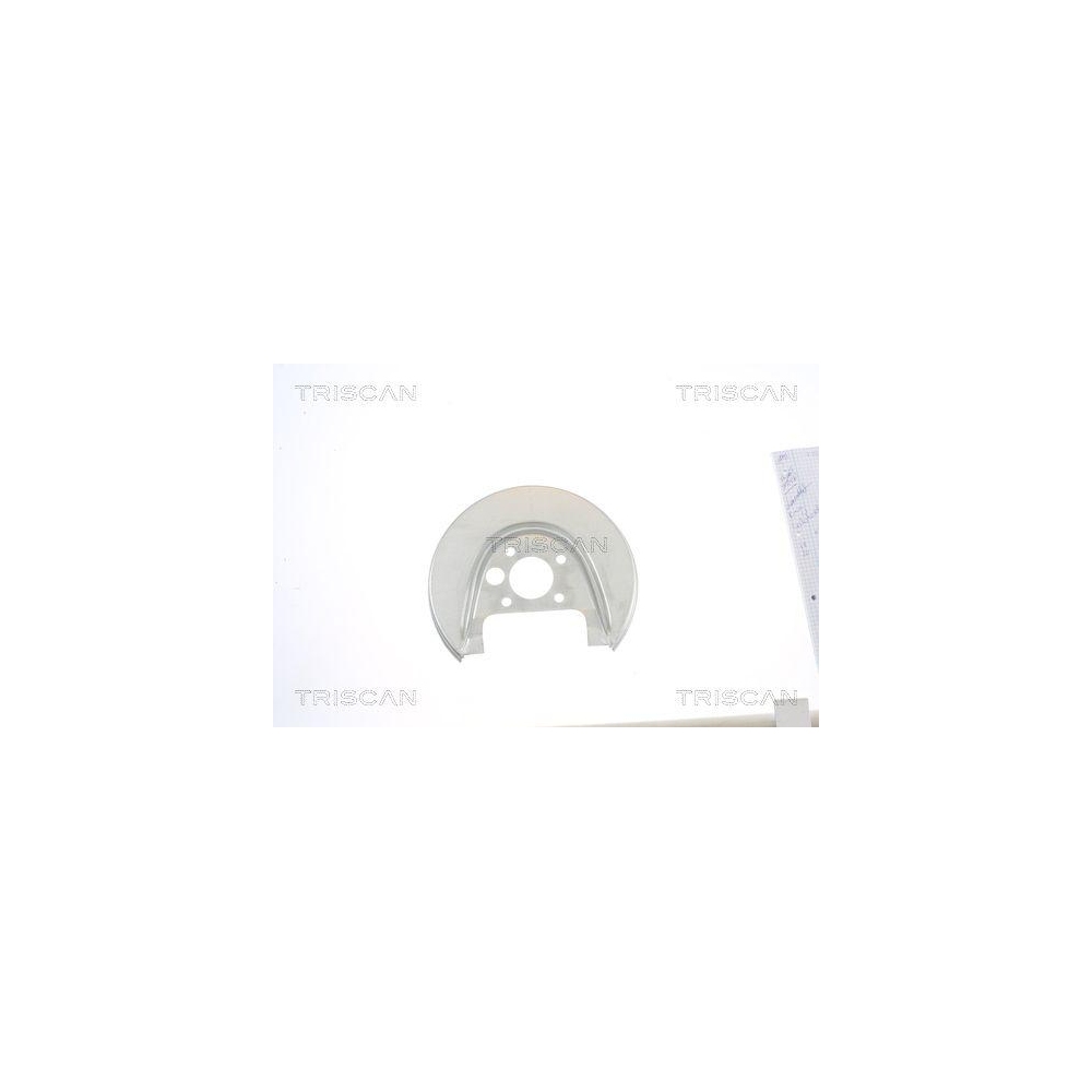 Spritzblech, Bremsscheibe TRISCAN 8125 29209 für VW, Hinterachse links