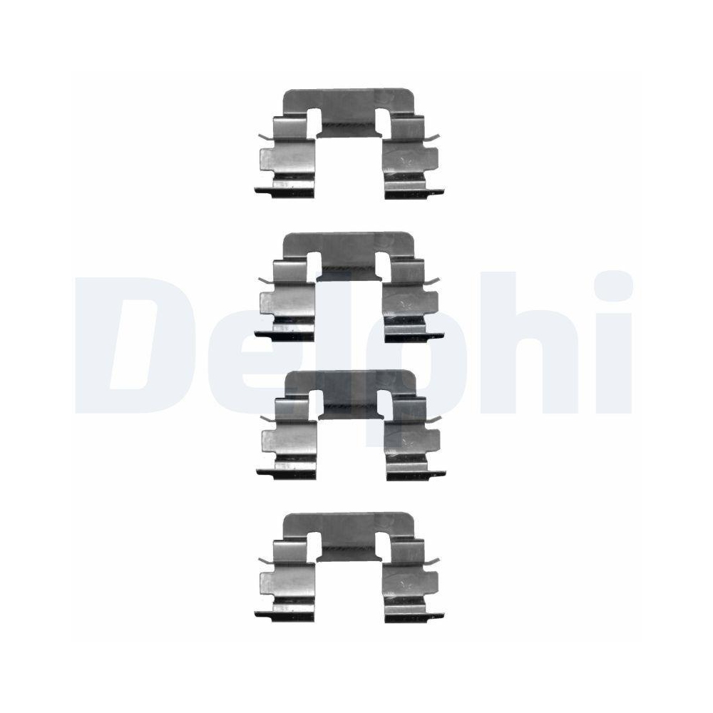 DELPHI LX0610 Zubeh&ouml;rsatz, Scheibenbremsbelag f&uuml;r, Vorderachse