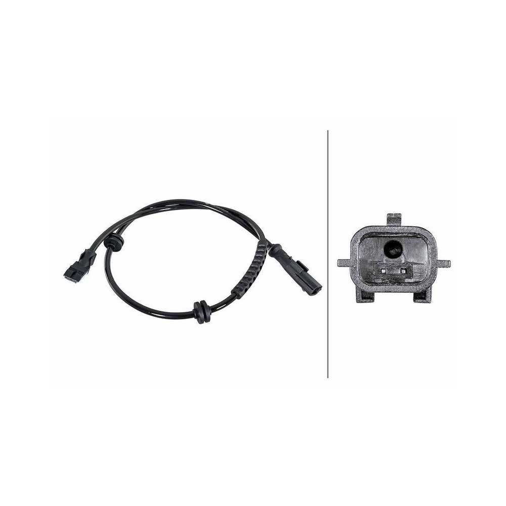 HELLA Sensor, Raddrehzahl 6PU 358 252-081 f&uuml;r RENAULT, Hinterachse