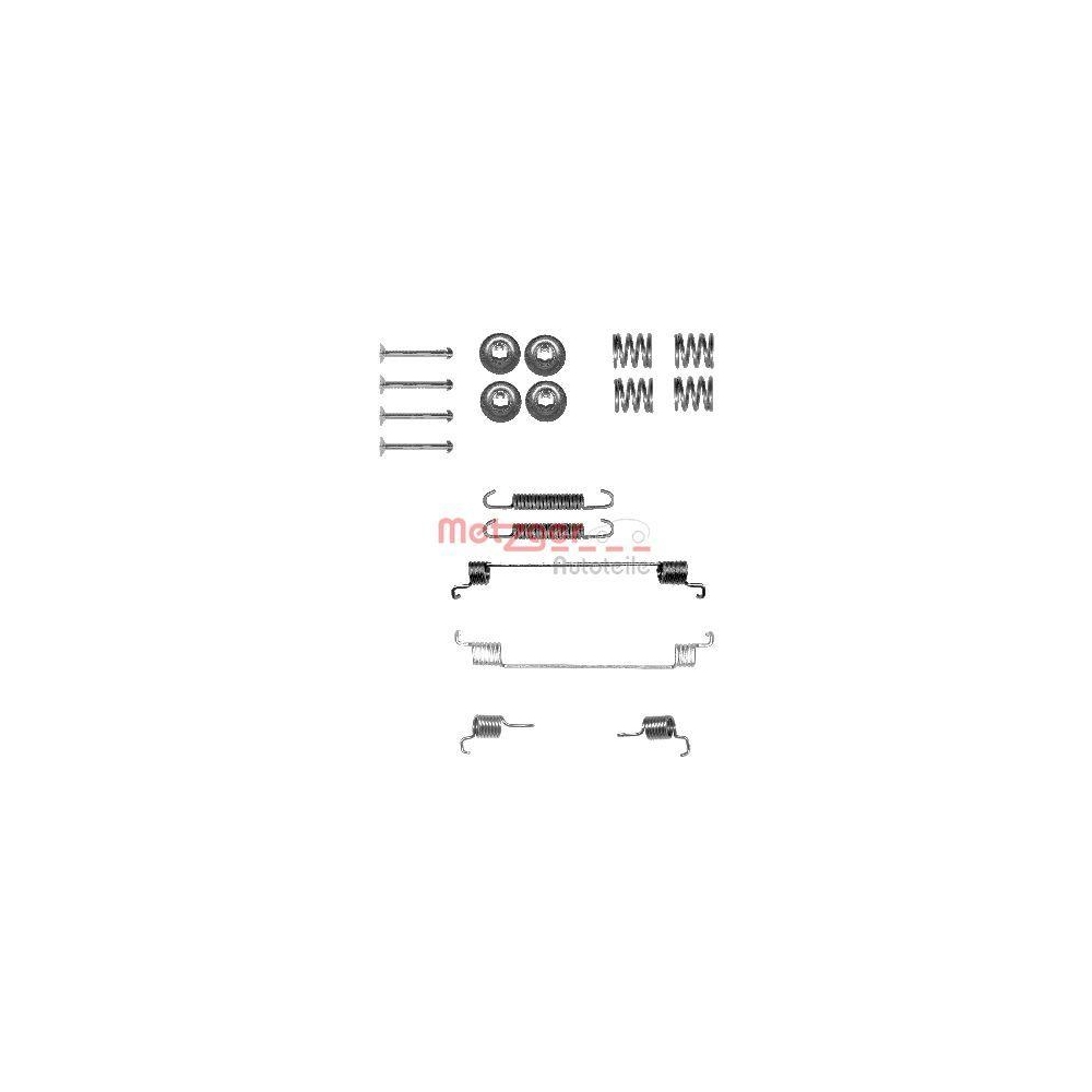 Zubeh&ouml;rsatz, Bremsbacken METZGER 105-0014 f&uuml;r, Hinterachse