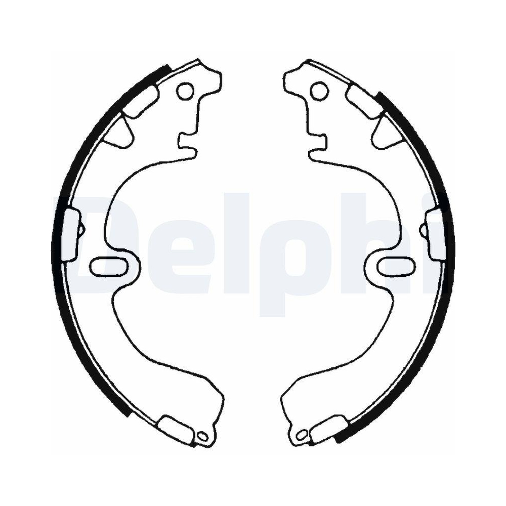 DELPHI LS1315 Bremsbackensatz f&uuml;r TOYOTA, Hinterachse