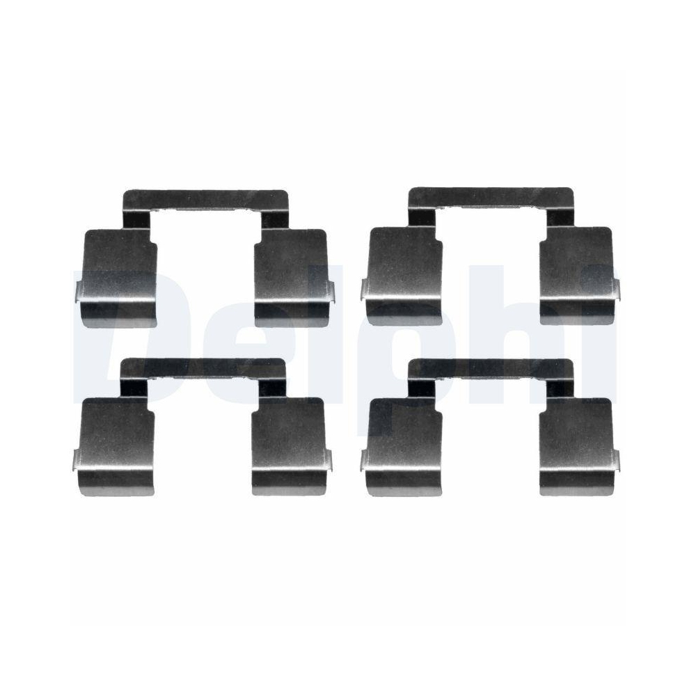 DELPHI LX0612 Zubeh&ouml;rsatz, Scheibenbremsbelag f&uuml;r RENAULT, Vorderachse