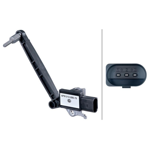HELLA 6PM 012 699-781 Sensor, Leuchtweitenregulierung f&uuml;r PORSCHE