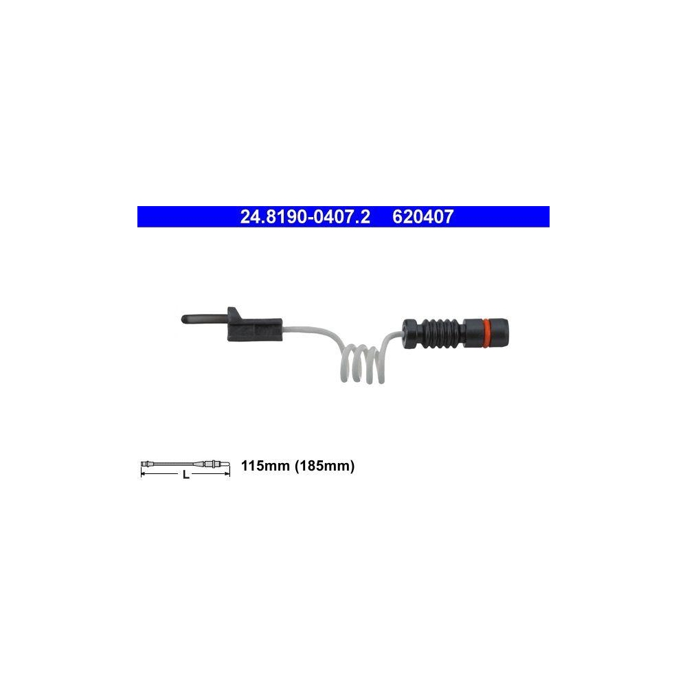 Warnkontakt, Bremsbelagverschlei&szlig; ATE 24.8190-0407.2 f&uuml;r MERCEDES-BENZ VAG
