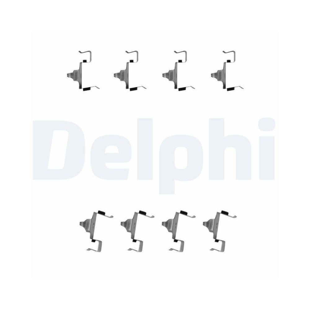 DELPHI LX0615 Zubeh&ouml;rsatz, Scheibenbremsbelag f&uuml;r KIA, Vorderachse