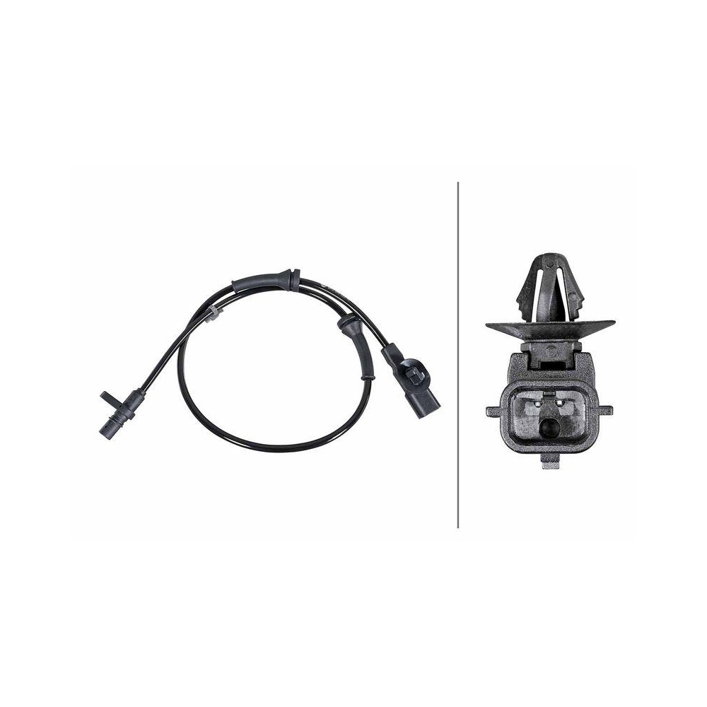 HELLA Sensor, Raddrehzahl 6PU 358 252-141 f&uuml;r NISSAN, Hinterachse rechts