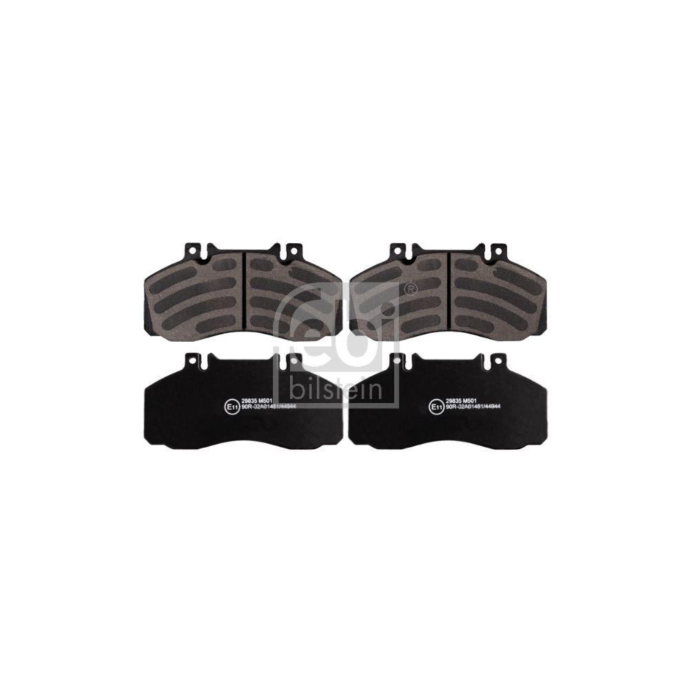 FEBI BILSTEIN Bremsbelagsatz, Scheibenbremse 16566 f&uuml;r MERCEDES-BENZ