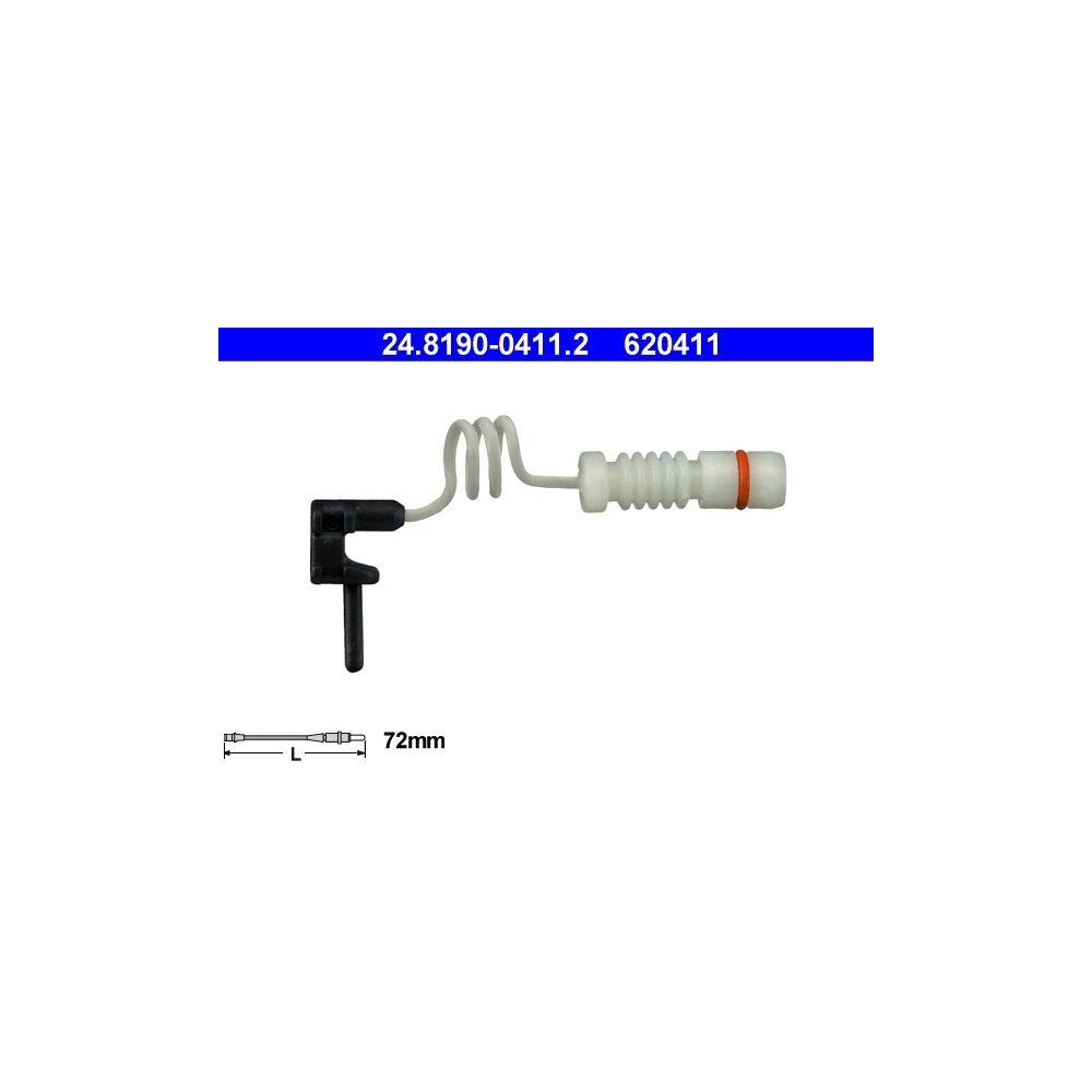 Warnkontakt, Bremsbelagverschlei&szlig; ATE 24.8190-0411.2 f&uuml;r MERCEDES-BENZ