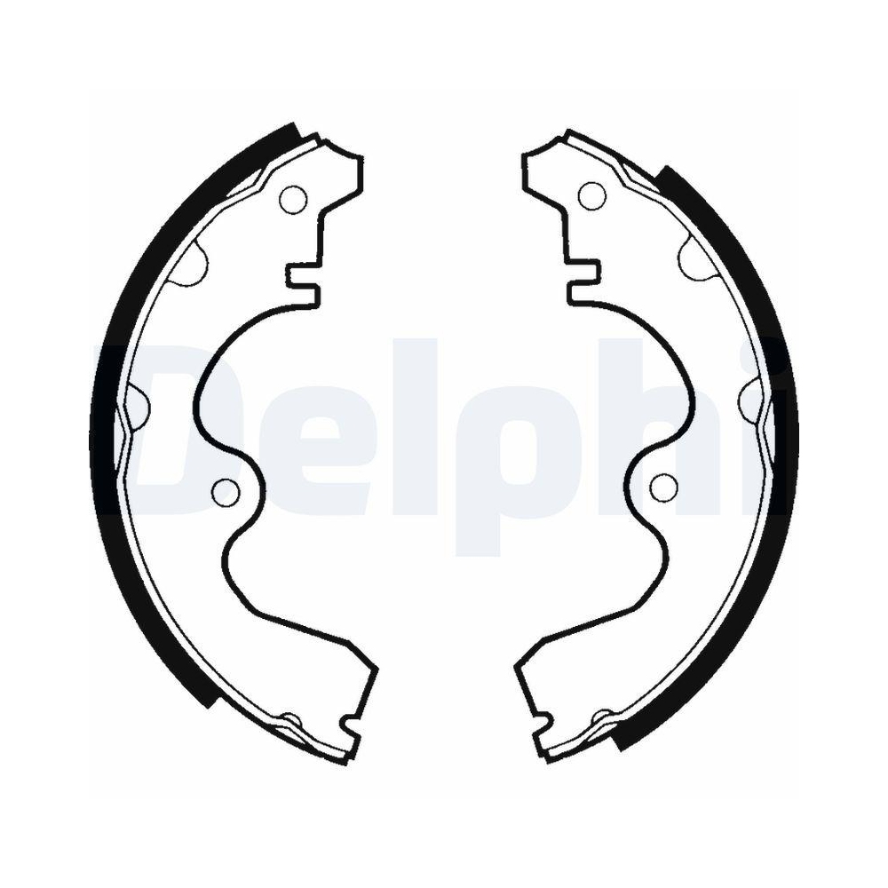 Bremsbackensatz DELPHI LS1333 für TOYOTA, Hinterachse