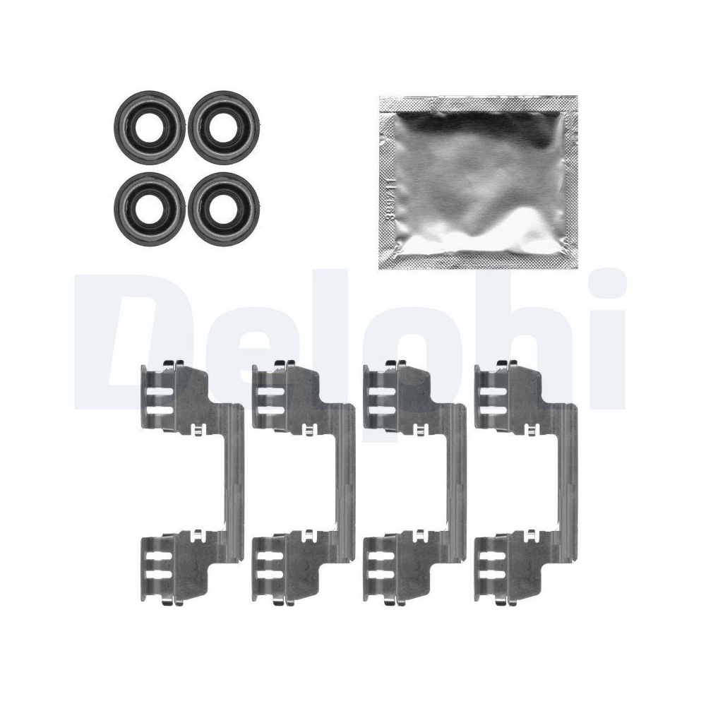 DELPHI LX0616 Zubeh&ouml;rsatz, Scheibenbremsbelag f&uuml;r, Vorderachse