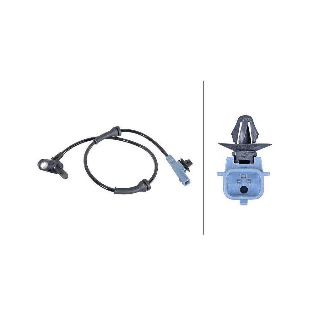 HELLA Sensor, Raddrehzahl 6PU 358 252-151 f&uuml;r NISSAN, Hinterachse