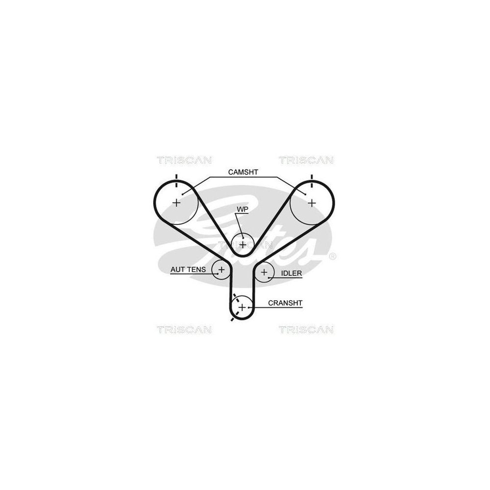Zahnriemen TRISCAN 8645 t190 für